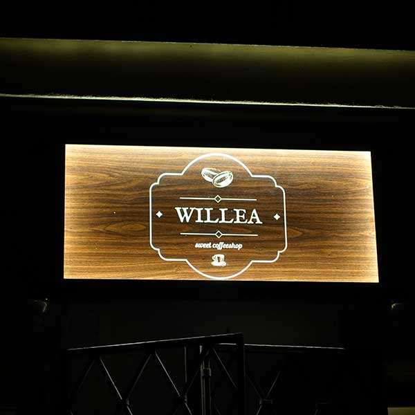 Aussenreklame WILLEA Coffeeshop